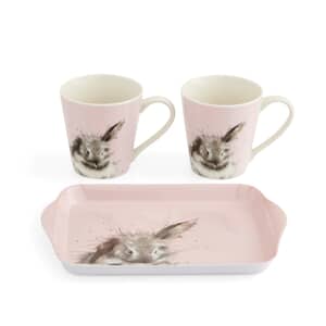 Wrendale Bathtime (Rabbit) Mug And Tray Set
