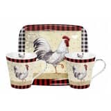 Portmeirion Pimpernel - Country Touch Mug And Tray Set