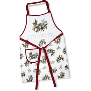 Portmeirion Holly and Ivy Christmas Cotton Drill Apron