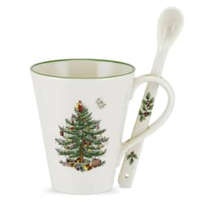 Spode Christmas Tree - Mug And Spoon Set