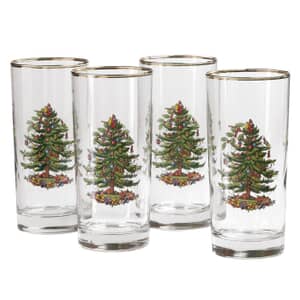Spode Christmas Tree - Hi-ball Glass Set Of 4