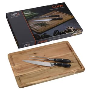 Arthur Price Kitchen Carving Set And Wooden Carving Board