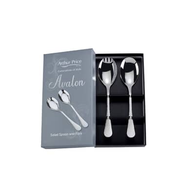 Arthur Price Avalon Boxed Salad Serving Spoon And Fork