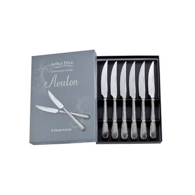 Arthur Price Avalon Box Of 6 Steak Knives