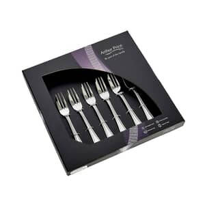 Arthur Price Bead Box Of 6 Pastry Forks