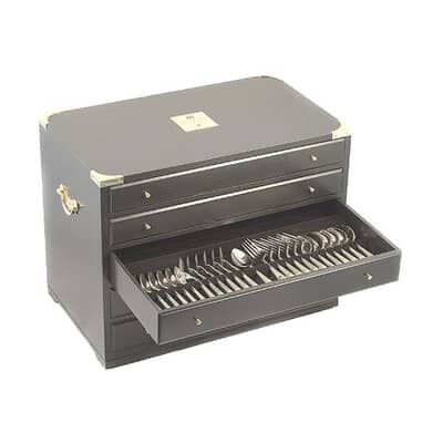 Arthur Price Clive Christian Empire Flame All Gold - 85 Piece Chest