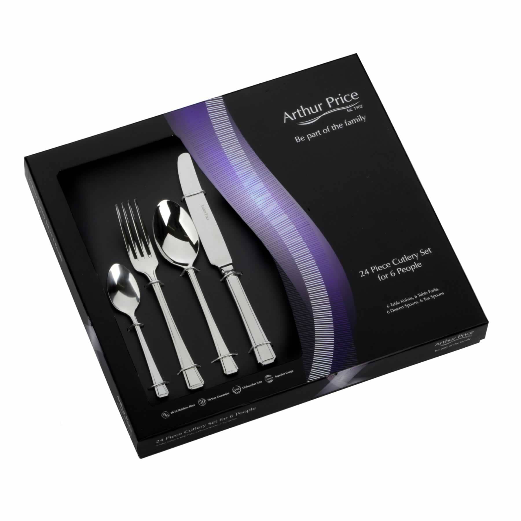 Arthur Price Arthur Price Versaille 24 piece cutlery set for 6 people new 