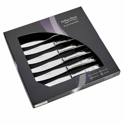 Arthur Price Kings Box Of 6 Steak Knives