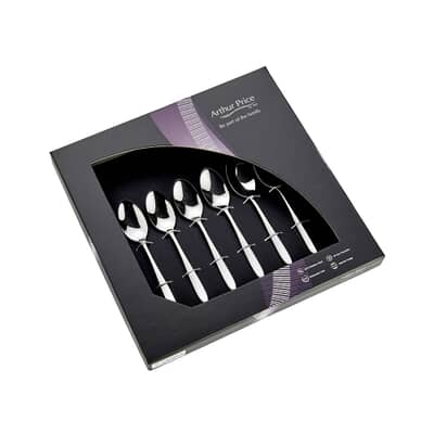 Arthur Price Old English/Georgian Box Of 6 Tea Spoons