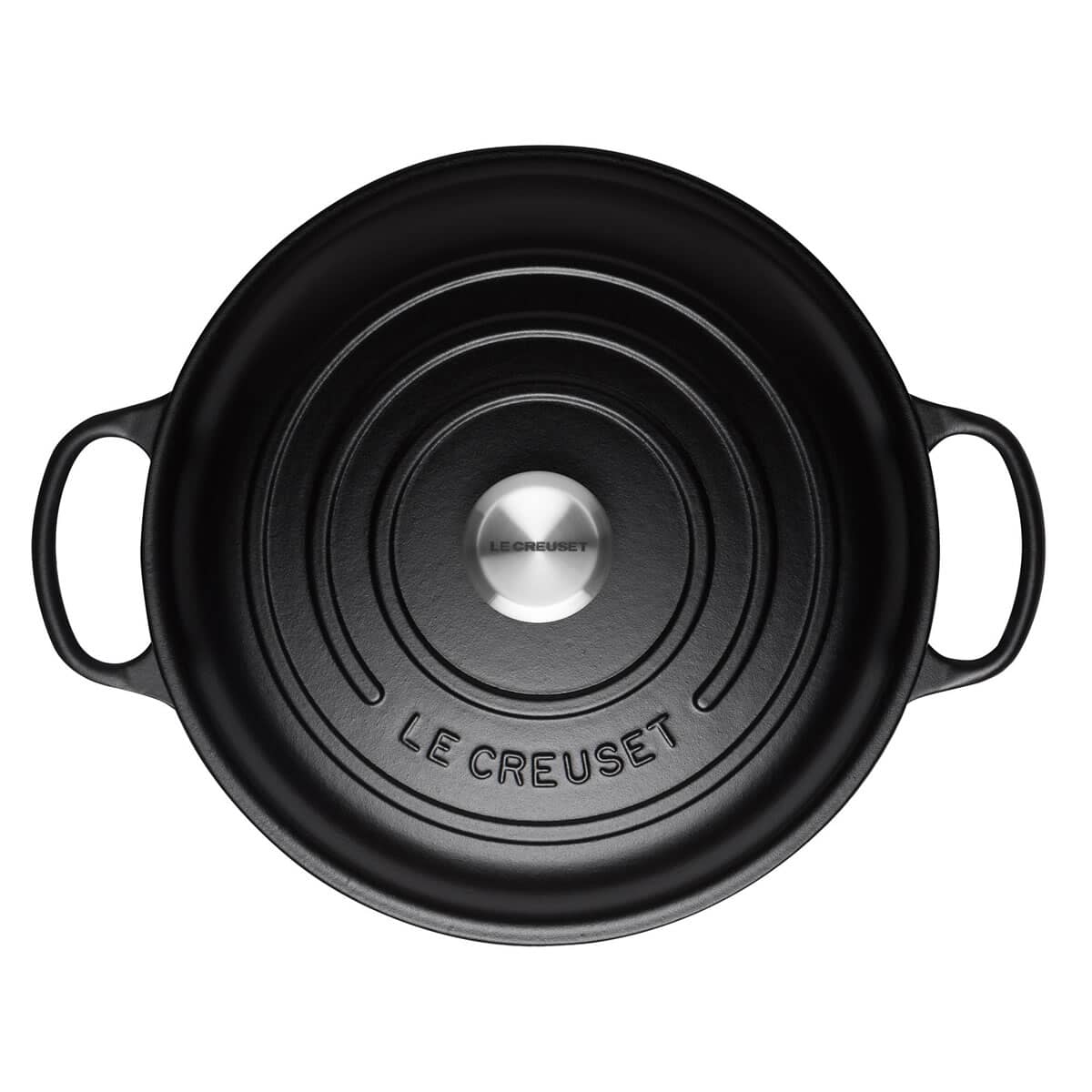 Le Creuset Signature Cast Iron 26cm Shallow Casserole Satin Black
