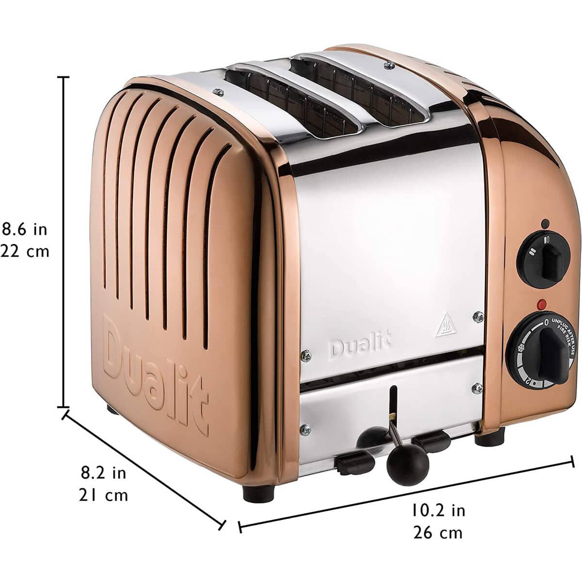 dualit classic vario aws copper 4 slot toaster