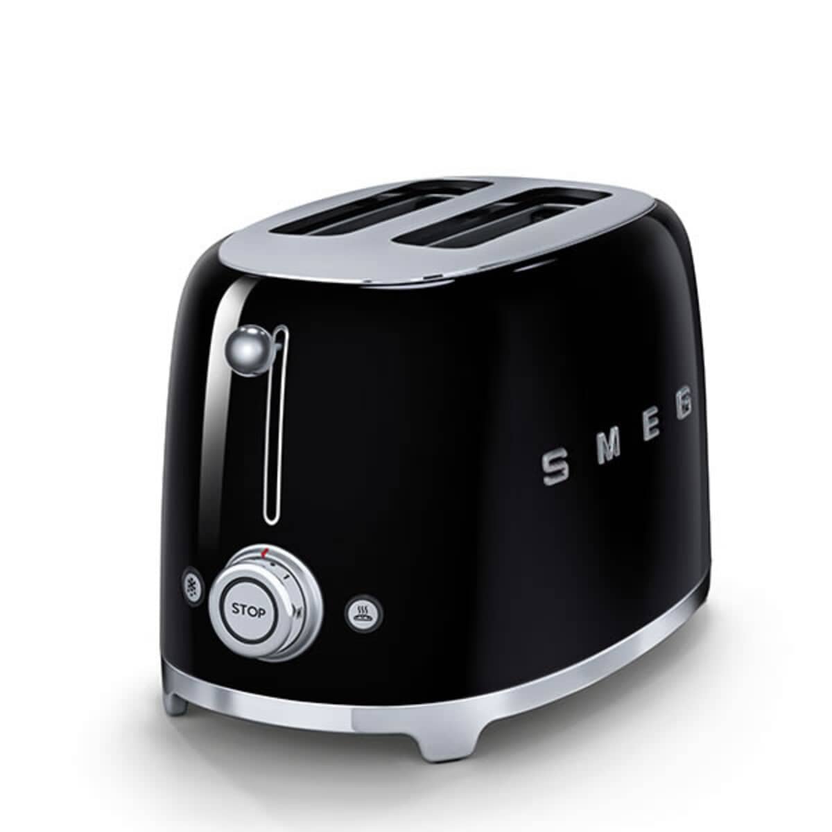 Smeg 2 Slice Toaster Black (TSF01BLUK)