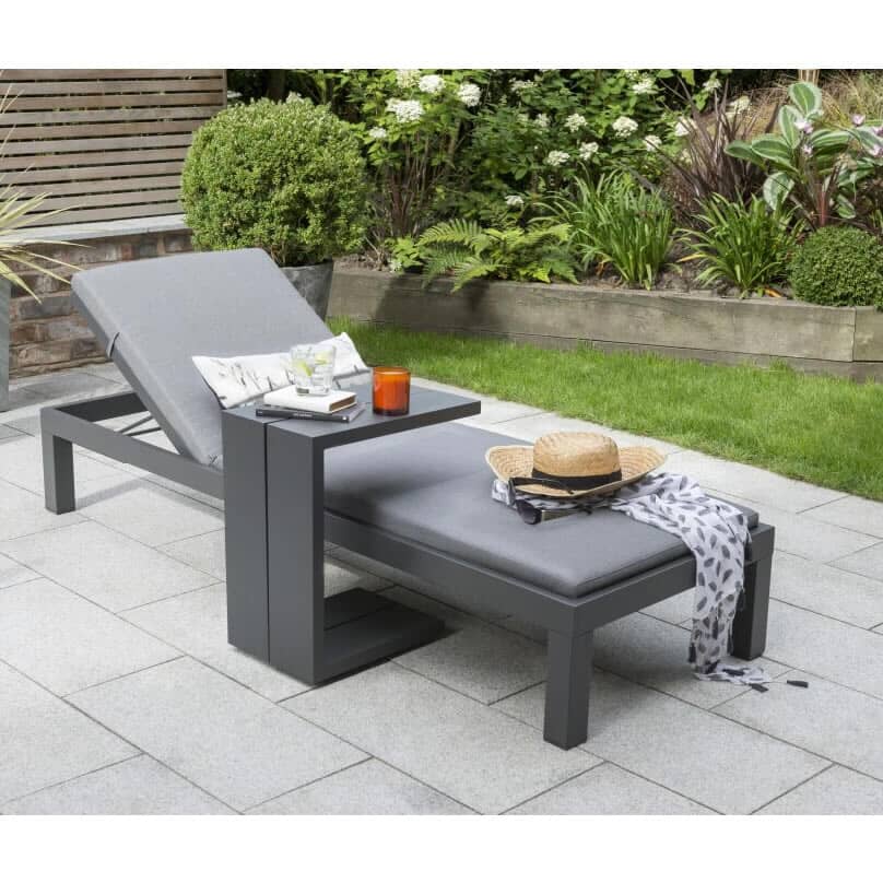 Kettler elba Signature Lounger inc Cushion Grey - (003142-0200
