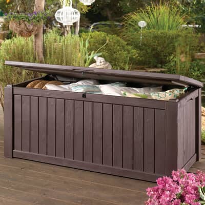 Norfolk Leisure Keter Jumbo Deck Box Wood Look (17190202) - Garden