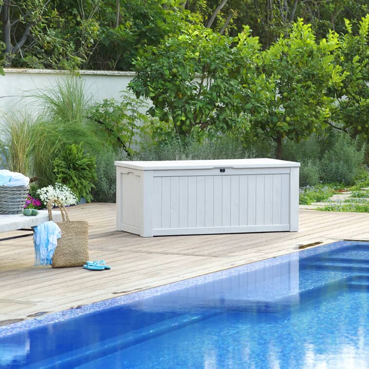 Norfolk Leisure Keter Jumbo Deck Box White (17190202W) Garden