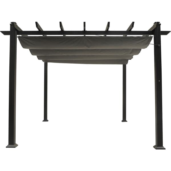 Hartman Napoli 3m x 3m Pergola Riven/Pewter - (68602631) - Garden ...