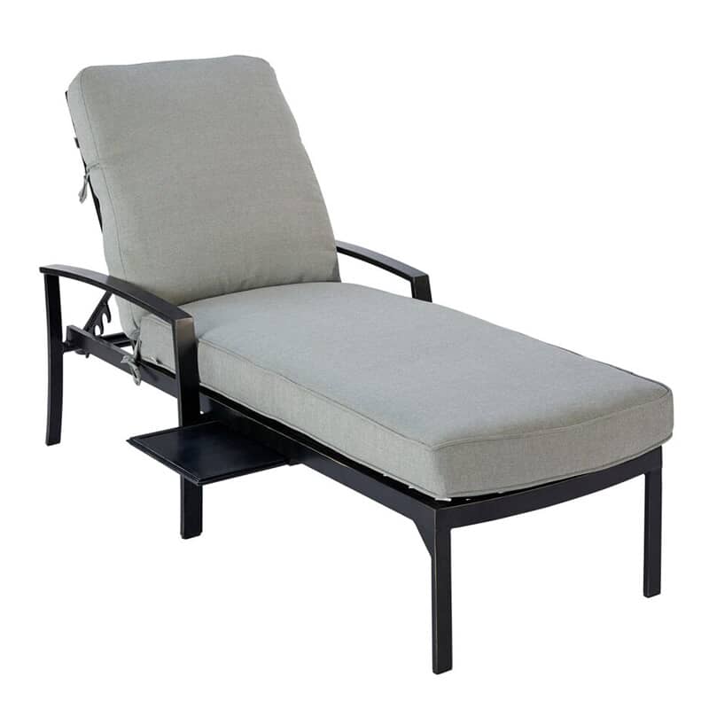 Hartman Jamie Oliver Contemporary Lounger Riven With Pewter Silver