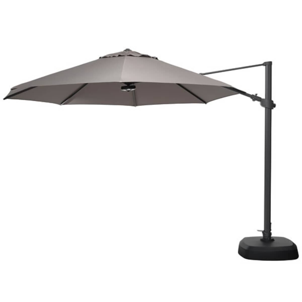 Kettler 3.5m Free Arm Parasol inc LED Lights - Taupe - (AG25R359E7 ...