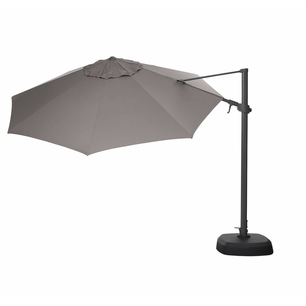 Kettler 3.5m Free Arm Parasol inc LED Lights Taupe (AG25R359E7