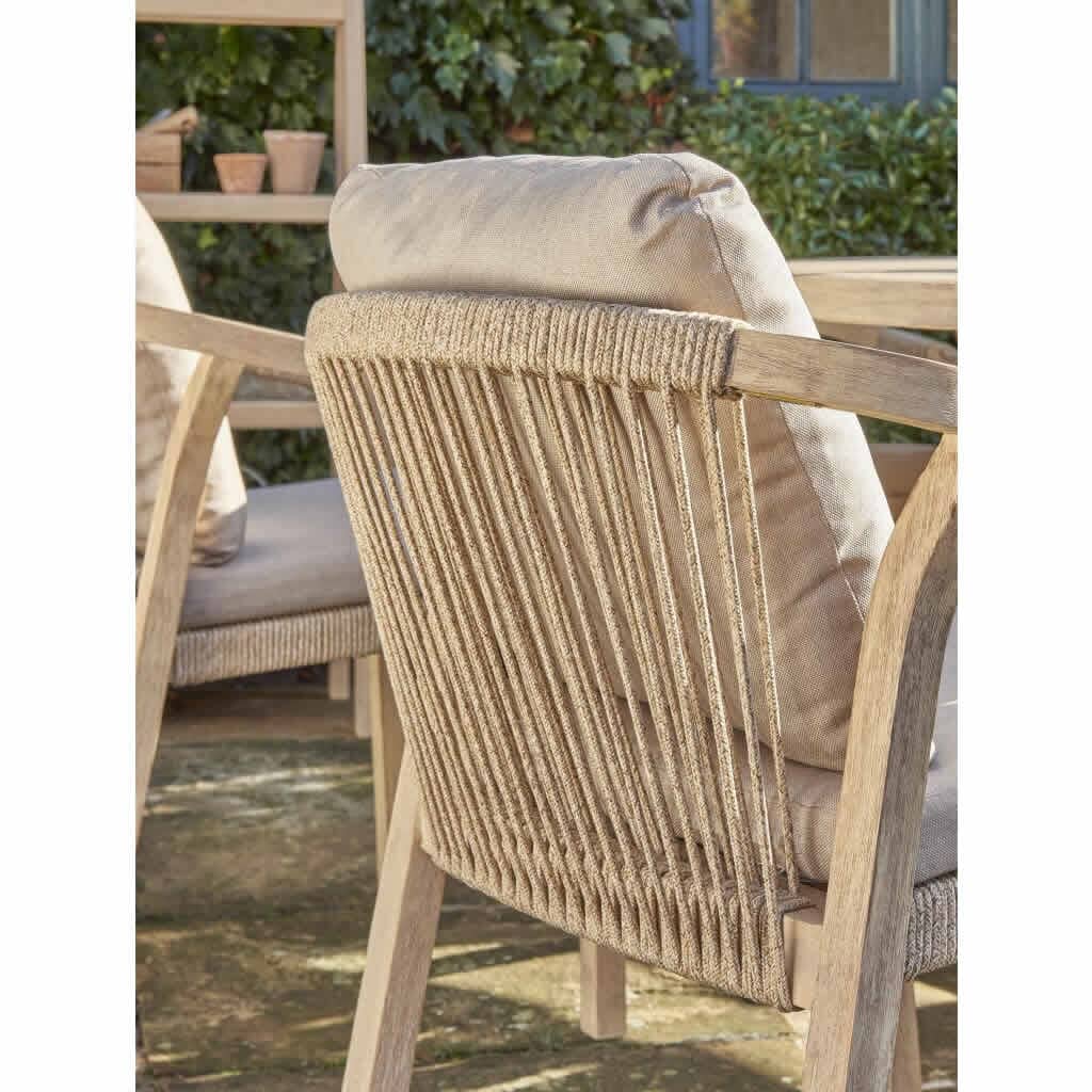 Rope outdoor dining outlet chair