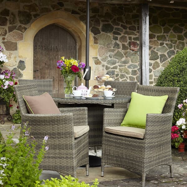 Hartman Bentley 4 Seat Dining Set (HBENSET02) Garden Furniture World