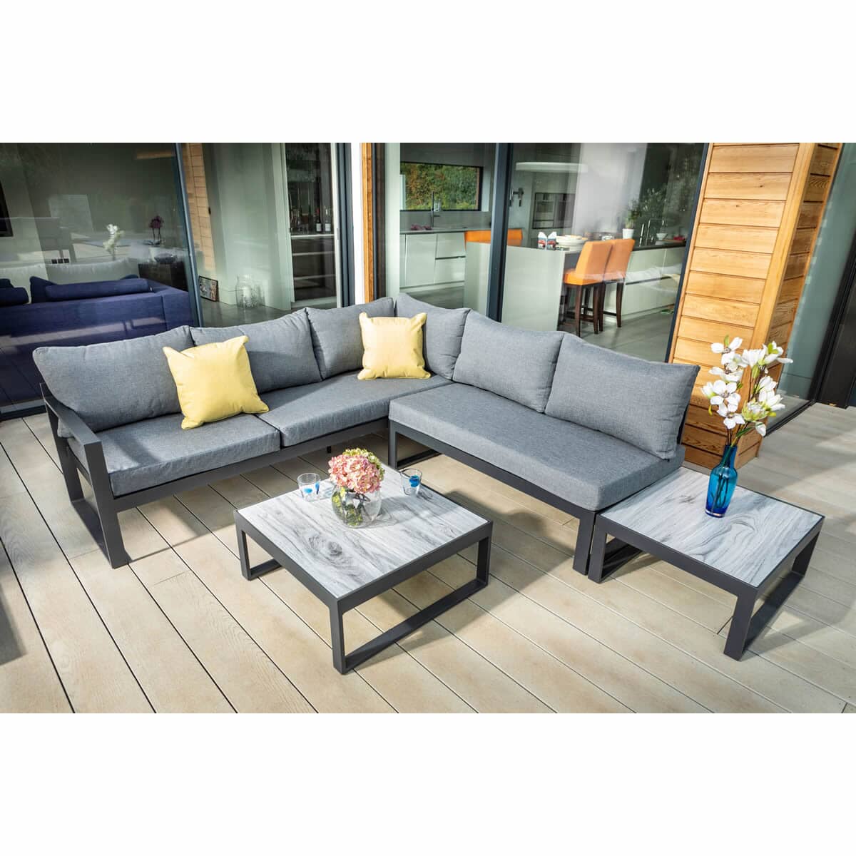 Hartman vienna lounge sofa deals set with integrated lounger