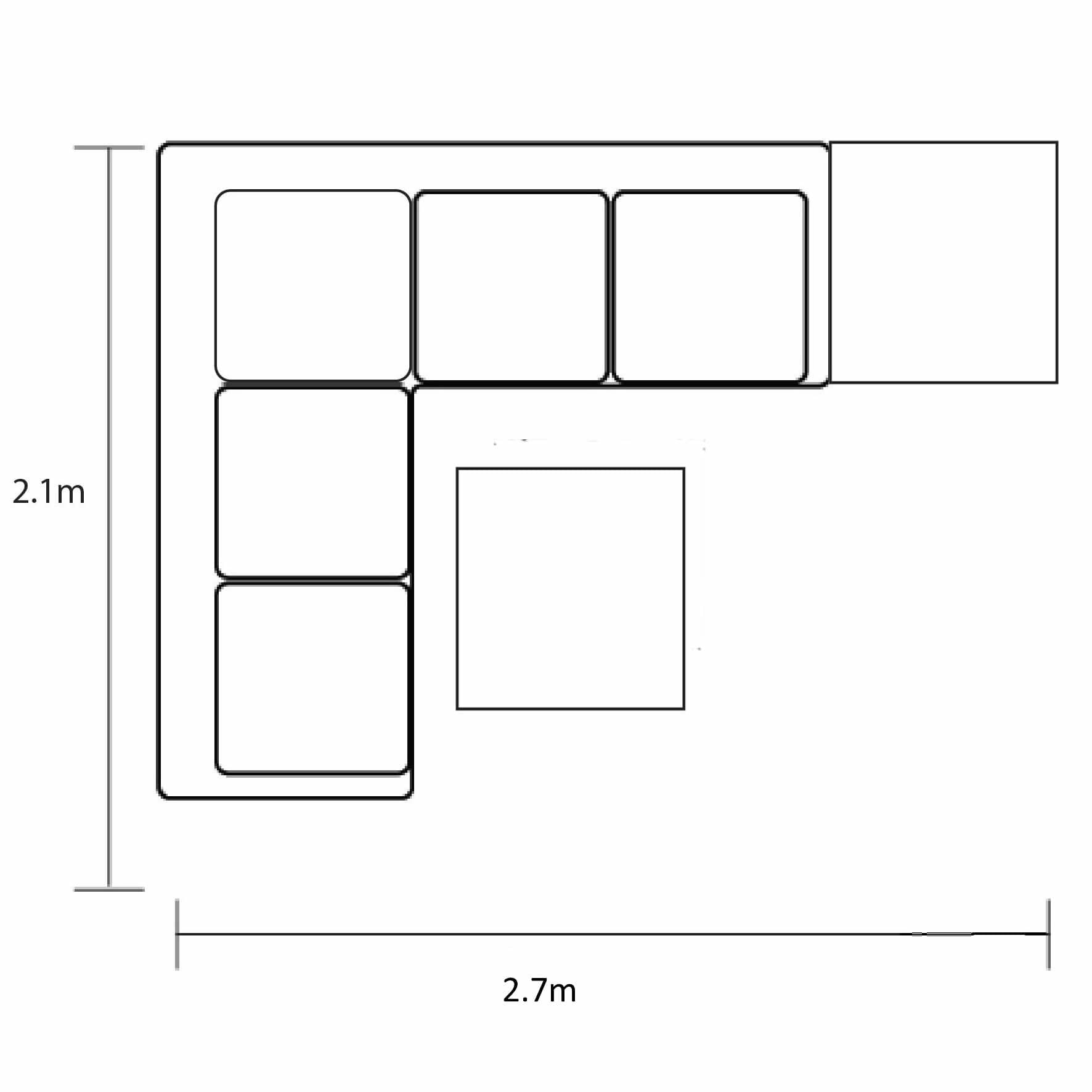 Hartman vienna square corner lounge online set