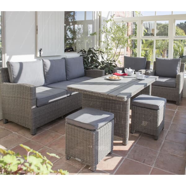 Kettler Palma Casual Dining Set Rattan KPALCAS01 Garden Furniture 