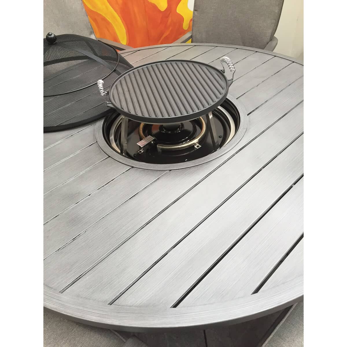 Hartman Portland Lounge Gas Fire Pit Set (Platinum) (PORSET05