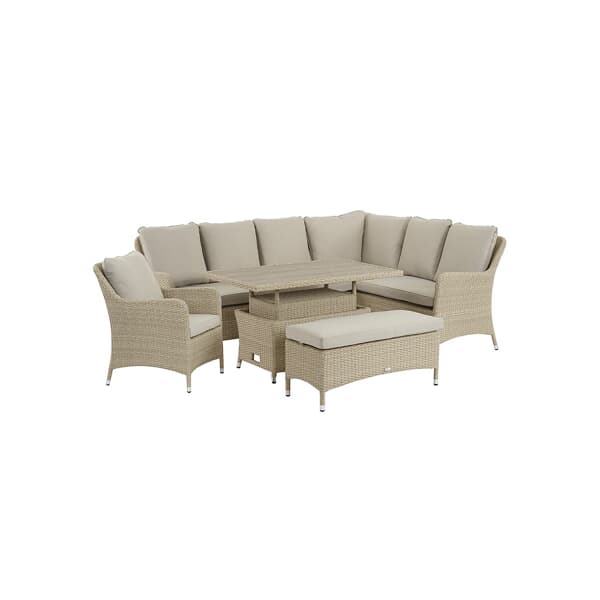 Bramblecrest Tetbury Nutmeg Modular Sofa with Dual Height Rectangle ...