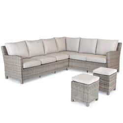 Kettler Signature Palma Corner Sofa Set LH Oyster without Table