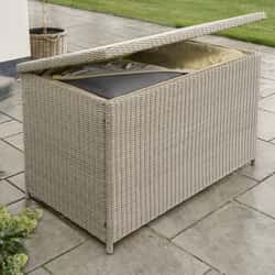 Kettler Palma Signature Cushion Box with Liner Whitewash (H85cm x W79.5 x L142.5cm)