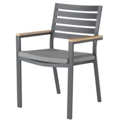 Kettler elba Signature Dining Chair with Seat Pad In Rich Teak 