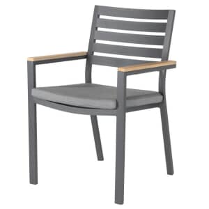 Kettler elba Signature Dining Chair with Seat Pad In Rich Teak 