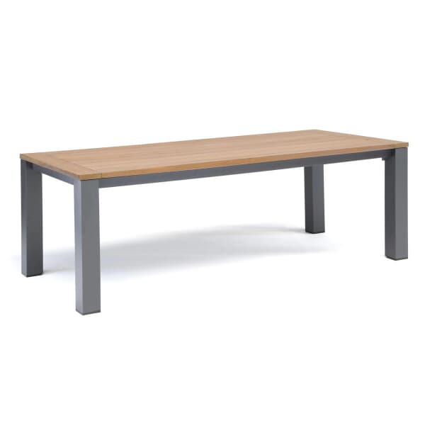 Kettler elba Signature 220 x 100cm Dining Table Teak/Anthracite Rich Teak