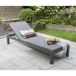 Kettler elba Signature Lounger inc Cushion Grey