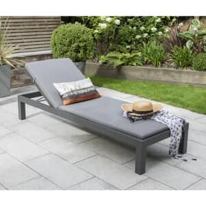 Kettler elba Signature Lounger inc Cushion Grey