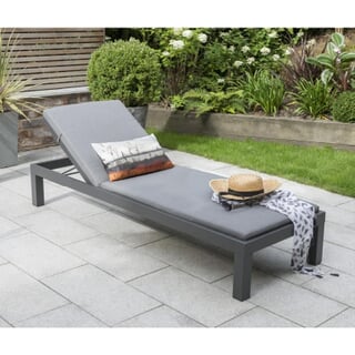 Kettler elba Signature Lounger inc Cushion Grey
