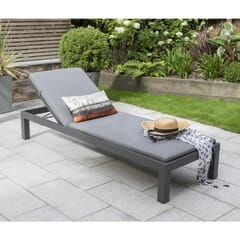 Kettler elba Signature Lounger inc Cushion Grey