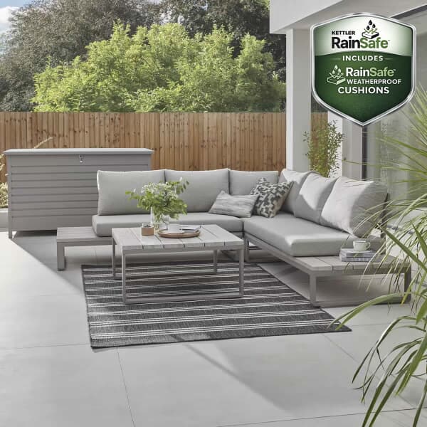 Kettler Marina Corner Lounge Casual Dining Set with Coffee Table