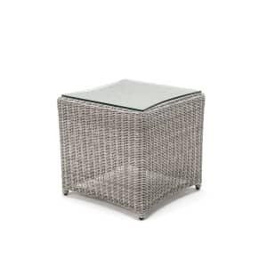 Kettler Palma Wicker Side Table Square 45 cm x 45 cm - Whitewash