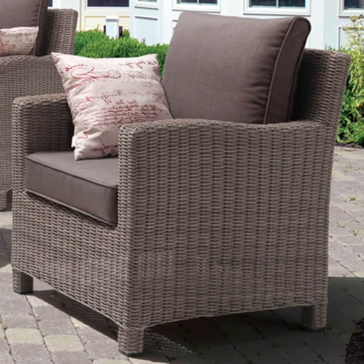 Kettler Palma Dining Lounge Chairs (2) in Rattan - (PALCASARMRAT