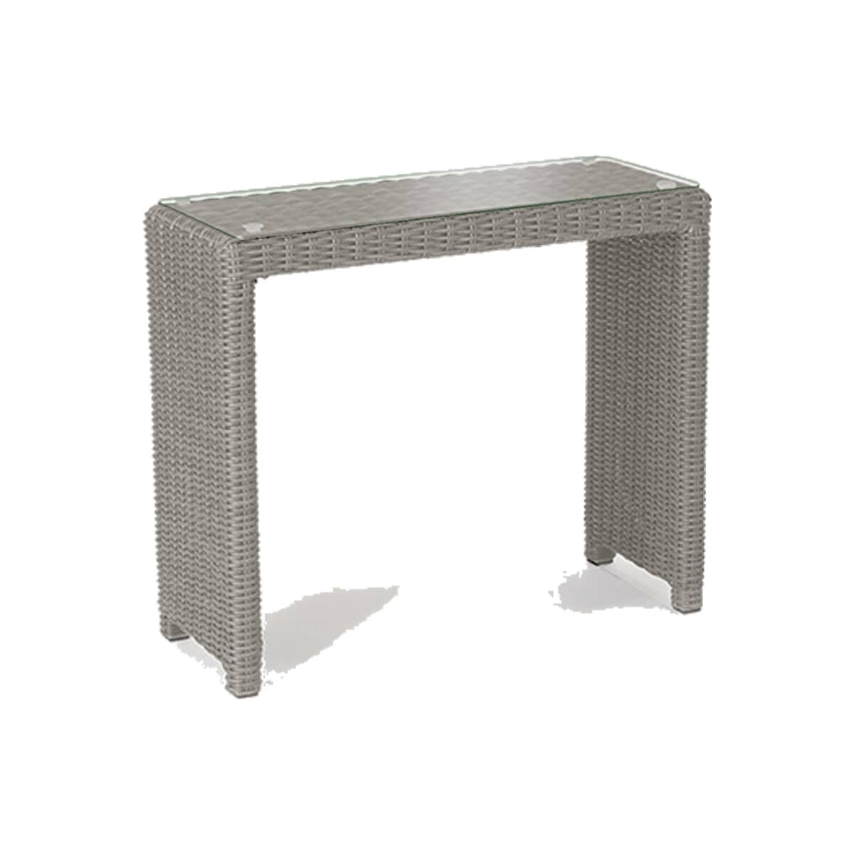 Kettler Palma Side Table Glass Top White Wash (01933115510) Garden