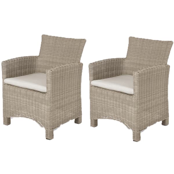 Kettler Palma Dining Chair Oyster/Stone (Pair)
