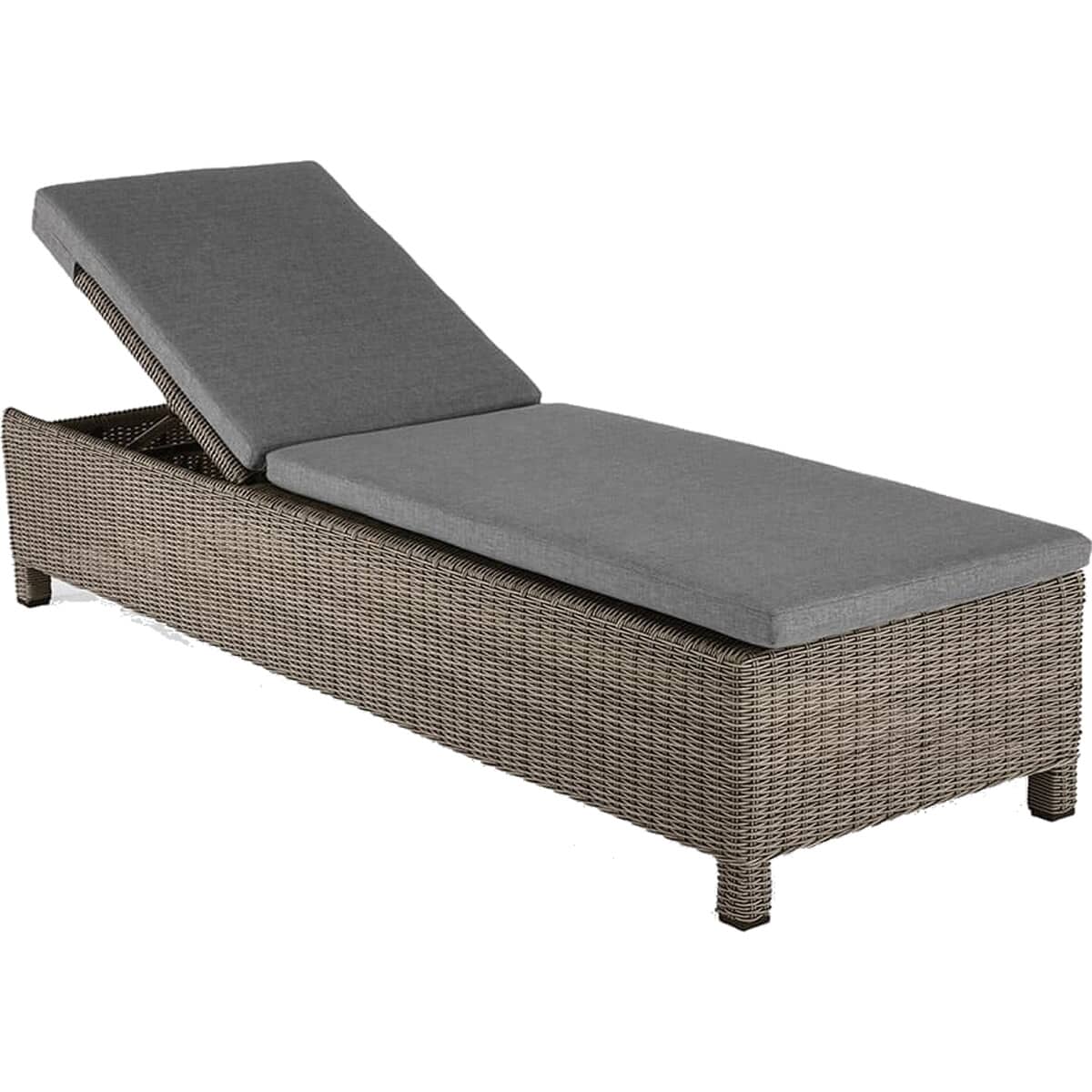 Kettler Palma Lounger inc Cushion Rattan (01933602100) Garden