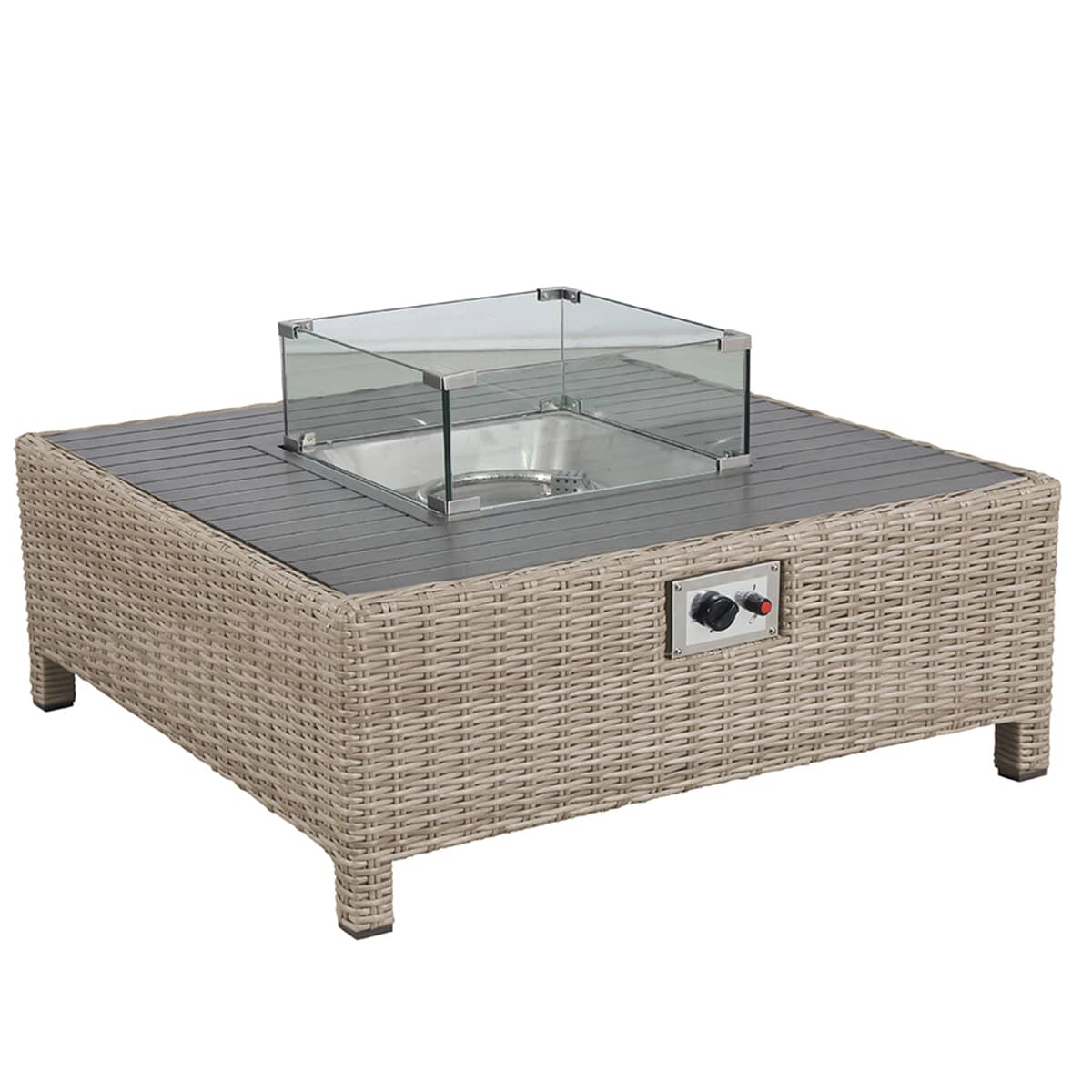Kettler Palma Low Fire Pit Table Oyster