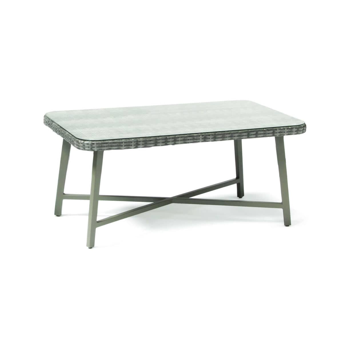 Kettler LaMode Large Coffee Table with Glass Top (02968163009