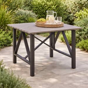 Kettler LaMode - Dining Table 94 x 94cm with Aluminium Hand Painted Slat Top