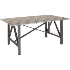 Kettler LaMode - Dining Table 180 x 90cm with Aluminium Hand Painted Slat Top
