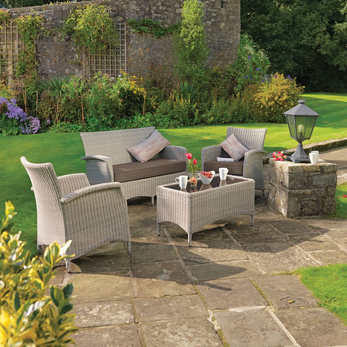 Kettler Lakena Lounge Chair Whitewash (03044305510C) Garden